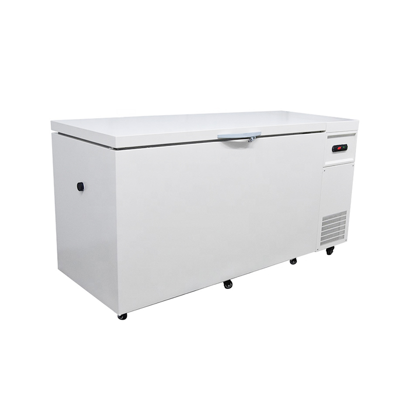 520L درجة حرارة منخفضة أفقية كبيرة -40 درجة مئوية معمل تجميد عميق بارد